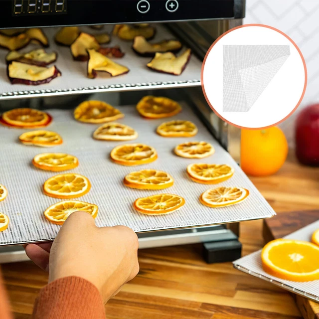 2 Pcs Fruit Dryer Mat Fine Mesh Dehydrator Trays Freeze Screen