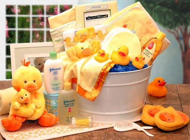 Gift Basket Drop Shipping 89091-P Bath Time Baby New Baby Basket - Pink