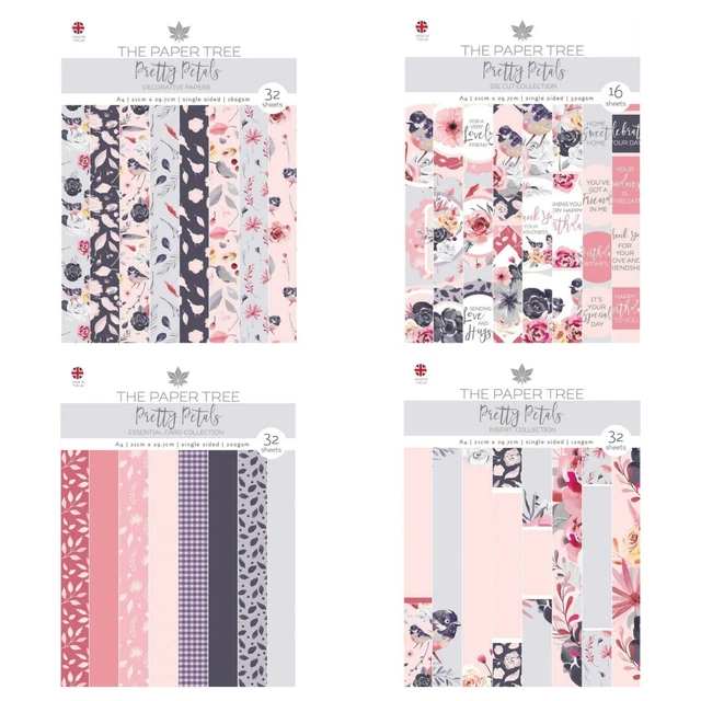 The Paper Tree Pretty Petals - Paper, Die Cuts, Inserts, Colour Card - NEW