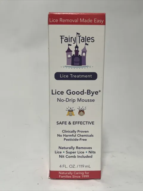 Lice Goodbye Nit Removal Kit with Comb by Fairy Tales for Kids - 4 oz Mousse