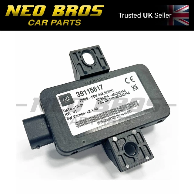 GENUINE GM TYRE Pressure Control Module Auto Learn Vauxhall Corsa D 07 39115617 £94.94 GENUINE GM TYRE Pressure Control Module Auto Learn Vauxhall Corsa D 07 39115617 £94.94