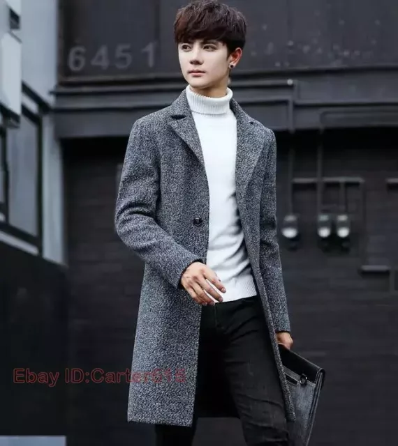 Women Short Slim Woolen Blend Short Jacket Coat Korean Style Lapel Outwear