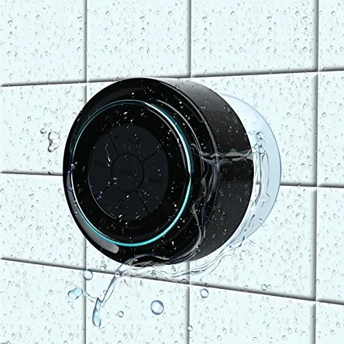 HAISSKY Bluetooth Shower Speakers Portable Wireless Waterproof Speaker with S...