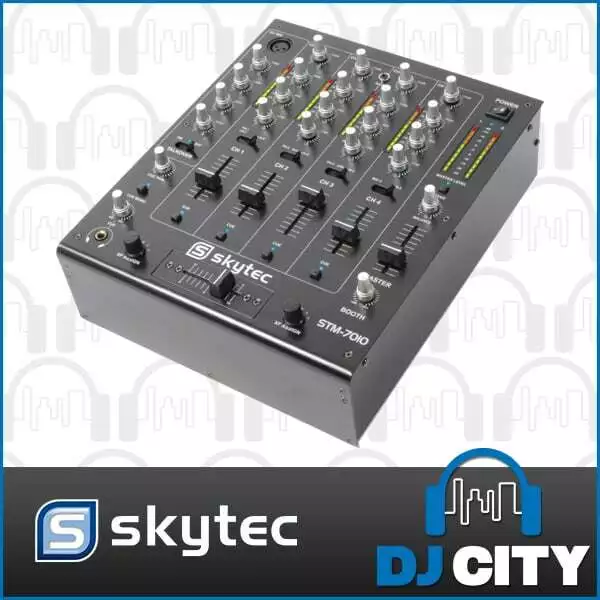 Vonyx STM-7010 4-Channel DJ PA Party Mixer with USB Audio Soundcard - NEW