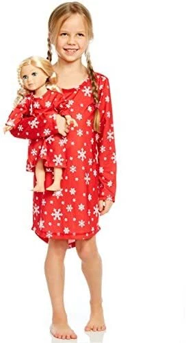 Leveret Matching Doll & Girls Nightgown Kids & Toddler Pajamas Unicorn Sleepwear