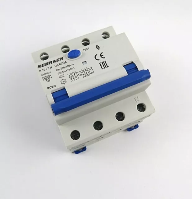 FI/LS Schalter | B oder C |  FILS 10A  16A 20A 25A 32A 40A | 4-polig 0,03A RCBO 2