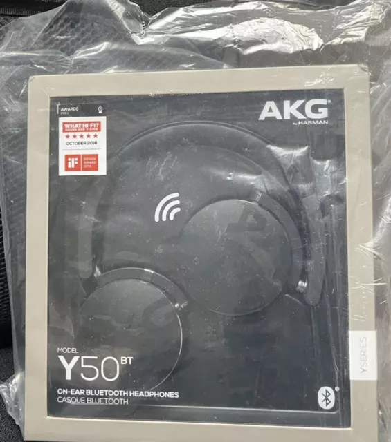AKG Y50BT Wireless Headphones - Black - Brand New & Sealed