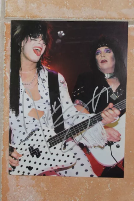 Nikki Sixx Signed Motley Crue 8x10 Magazine Photo Autographed The Dirt Tour