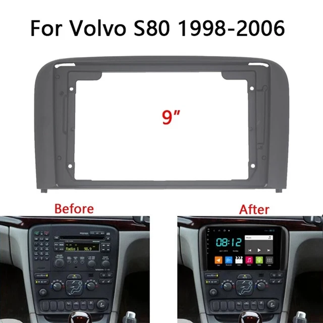 2Din Auto Radio Blende für S80 1998-2006 DVD Stereo Rahmen Platten Adapter  U7U4