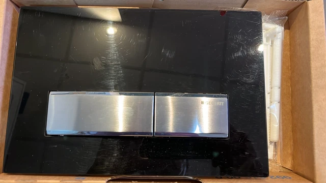 Piastra Attuatore Doppio Scarico Per Geberit 115.770.21.5 - Cromo Lucido, Per WC Sospeso - 4