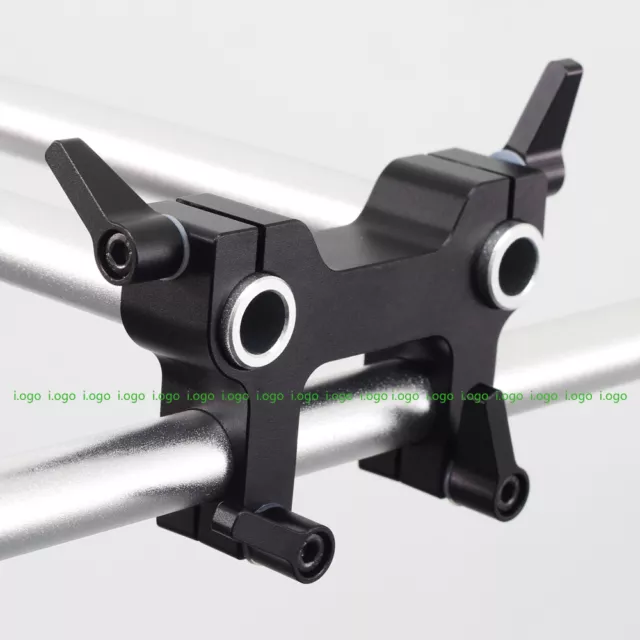 Mount Bracket Rail Block Rod Clamp fr 15mm Rod DSLR Rig Rail System Follow Focus