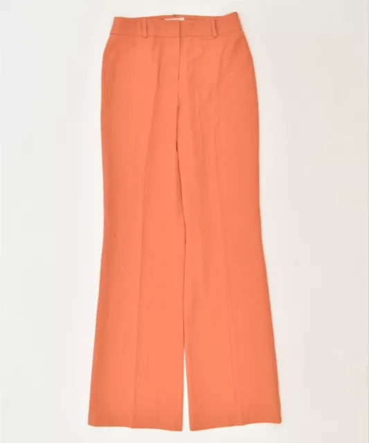 YOORS Womens Bootcut Suit Trousers EU 36 Small W28 L33 Orange Classic GB01