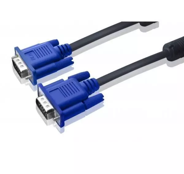 Câble VGA 1,5m Male / Male pour Ecran PC Moniteur TFT Vidéo
