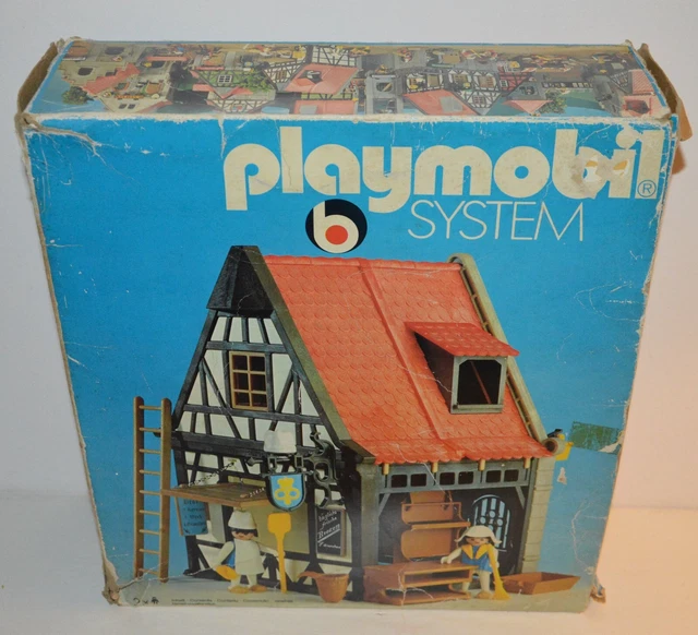 PLAYMOBIL - Lotto Medioevo: Mobile/Scaffale Boulangerie 3441 & Fattoria 3769 - Usato - Foto 5