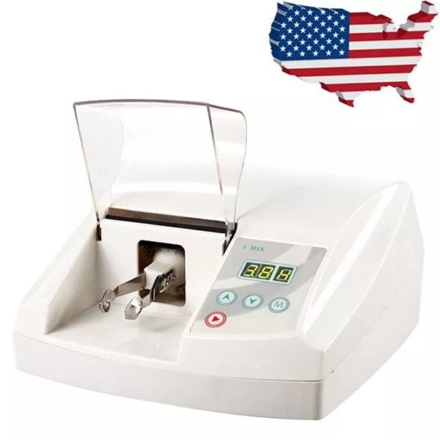Dental Lab Digital Amalgamator Amalgam Capsule Mixer High Speed Safety Device US