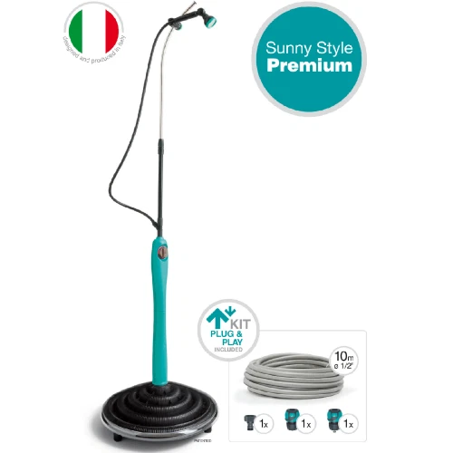 Douche écologique solaire Sined Dafne White, pomme de douche 20cm, mitigeur, robinet lave-pieds Douche écologique solaire Sined Dafne White, pomme de douche 20cm, mitigeur, robinet lave-pieds