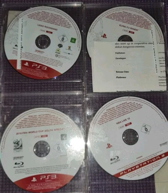 Lot De Jeux PS3 Promo, Testé, PEGI 3, Action, Aventure, Combat, Horreur
