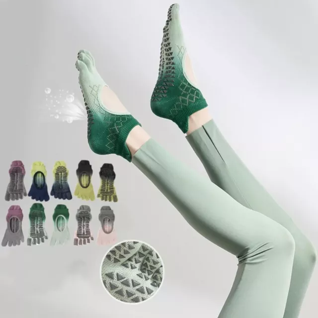 Coton pur Chaussettes de yoga Antidérapant Chaussettes de sport  Courir