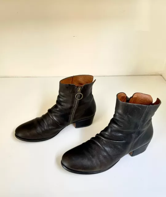 Fiorentini + Baker ankle side zip boots 38 1/2