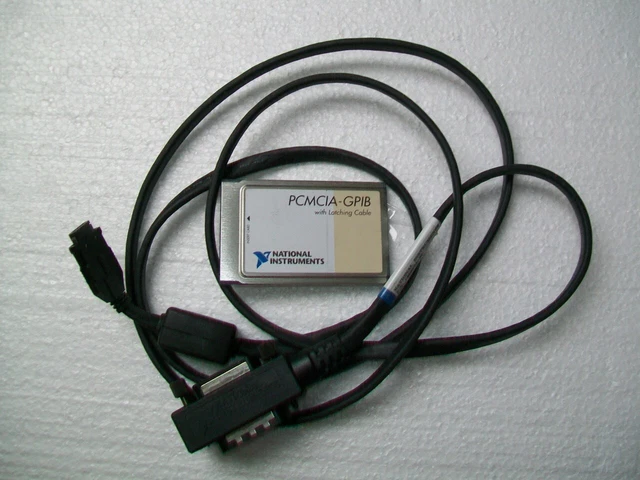 National Instruments NI-488 GPIB PCMCIA card and cable