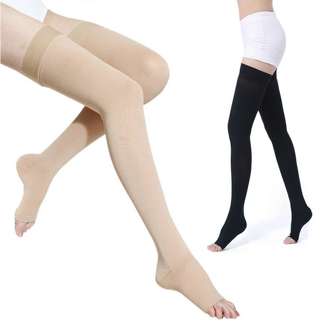 Compression Stockings Women Men Thigh High Socks Relieve Leg Pain Reduce Edema