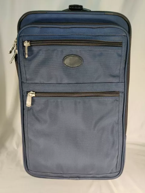 Blue Kirkland Signature DuPont Ballistic Nylon Luggage Roller 22" Carry On Bag