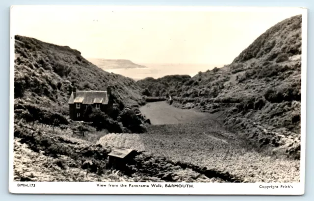 Postcard Barmouth - View From The Panorama Walk - Rppc