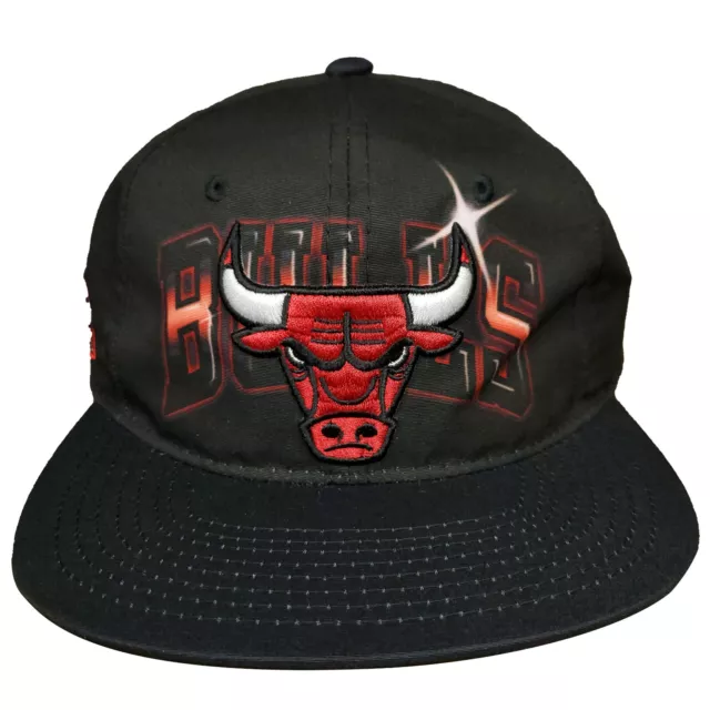 Chicago Bulls Mitchell & Ness NBA Youth Snapback Hat 3D Logo Black Kids Cap NWT