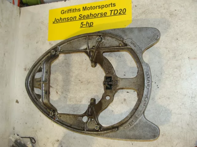 46 47 48 49 JOHNSON outboard 5hp Sea Horse TD20 lower frame bracket tank mount