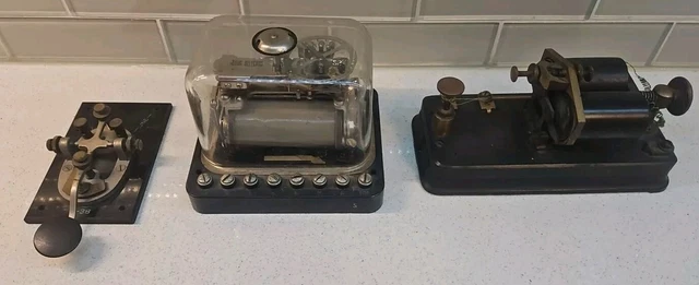 ANCIEN INSTRUMENT RELAIS de choses Western Union Telegraph Co. Morse
