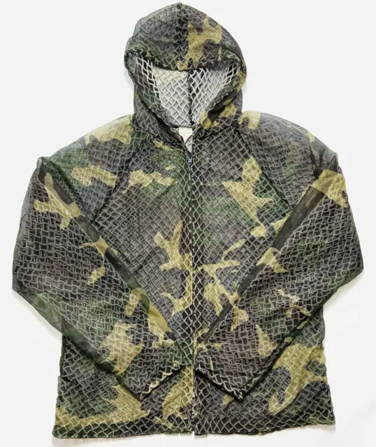 Shannons Outdoors Bug Tamer Mens XL  Camouflage Jacket Mesh Net Camo Hunting