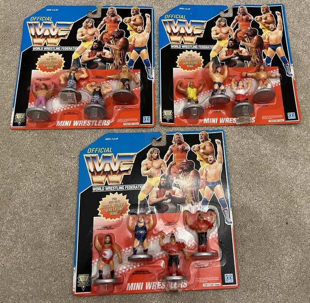 Wwf hasbro outlet mini figures