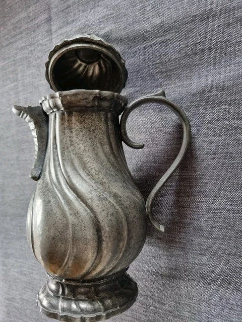 Anticline Vintage Zink Besteckhalter - Französische Kanne Mit Henkel Für Stilvolle Küchendekoration