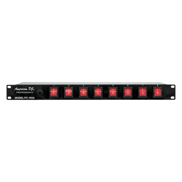 ADJ American DJ PC-100A 19 Inch Rack Light Power Distribution Center with On-Off