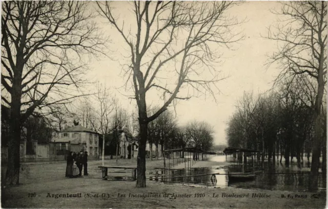 CPA Argenteuil (S.-et-O.) Les Flundations de January 1910 - Le Boulevard (290562)