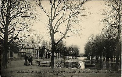 CPA Argenteuil (s. - et-o.) floods january 1910 - the Boulevard (290562)