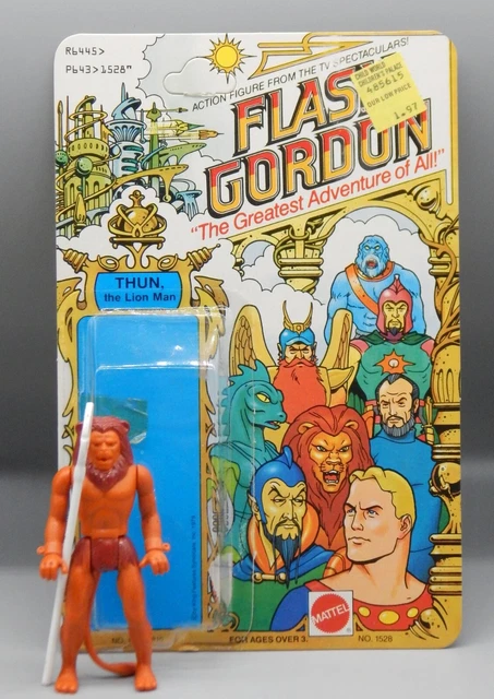 1979 vintage Mattel FLASH GORDON Thun Lion Man action figure COMPLETE w/ card !! 1979 vintage Mattel FLASH GORDON Thun Lion Man action figure COMPLETE w/ card !!
