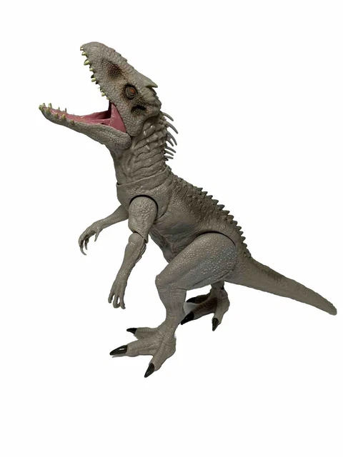 Mattel Jurassic World Figurine Dinosaure Indominus Rex 53 Cm, Gamme Combat Camouflage, Lumières Et Sons, Claquement Mâchoire Et Mouvement Cou, Jeu Numérique, Jouet Enfant, A Partir De 4 Ans, HNT64 Mattel Jurassic World Figurine Dinosaure Indominus Rex 53 Cm, Gamme Combat Camouflage, Lumières Et Sons, Claquement Mâchoire Et Mouvement Cou, Jeu Numérique, Jouet Enfant, A Partir De 4 Ans, HNT64