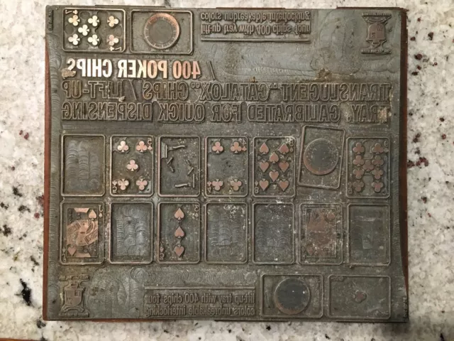 Letterpress Antique Printers Block