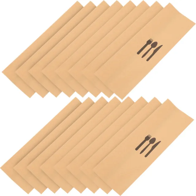 Bolsas de papel plateado Kraft - 100 piezas