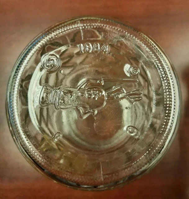 VINTAGE, 1984 PLANTERS Mr. Peanut Glass Jar 6.99 PicClick