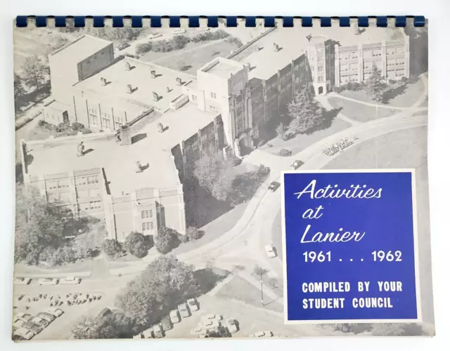 1961 1962 Lanier High School Montgomery AL Calendar Student Council Vintage