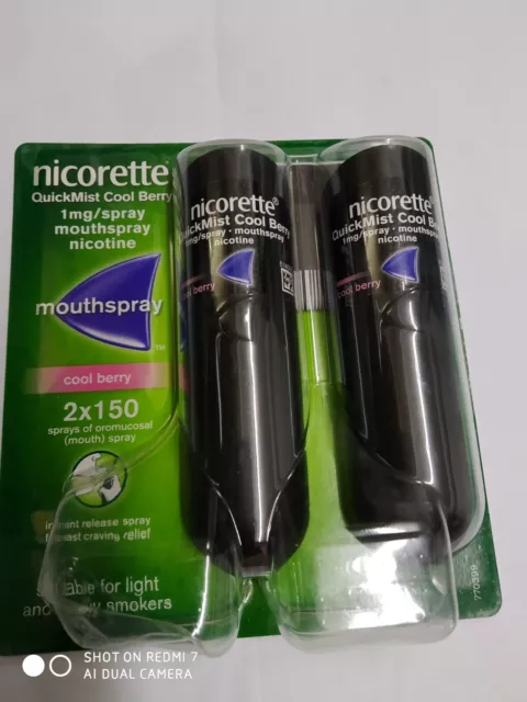 Nicorette Quickmist Spray Bocca Bacche Fresche Nicotina 1 Confezione Doppia Exp 2024