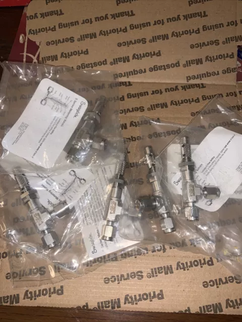 Qty 5 Swagelok Fittings SS-SS2-A Metering Valves