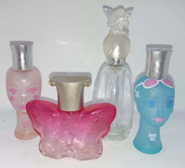 4 Vintage Anna Sui Empty Perfume Bottles