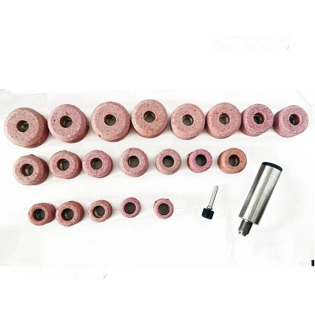 Sioux Valve Seat Pink Grinding Wheels 20 Pcs Set Stone Holder Star Drive 11/16