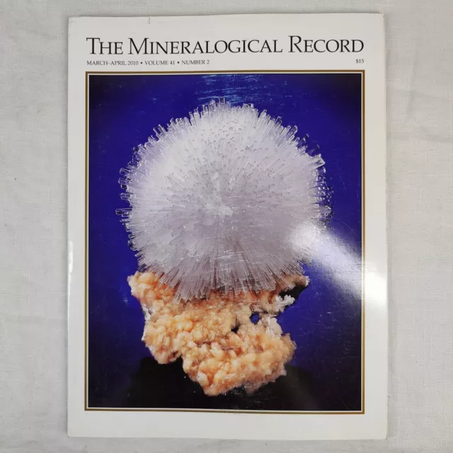 The Mineralogical Record: March - April 2010 Volume 41 No. 2 Gemology Magazine