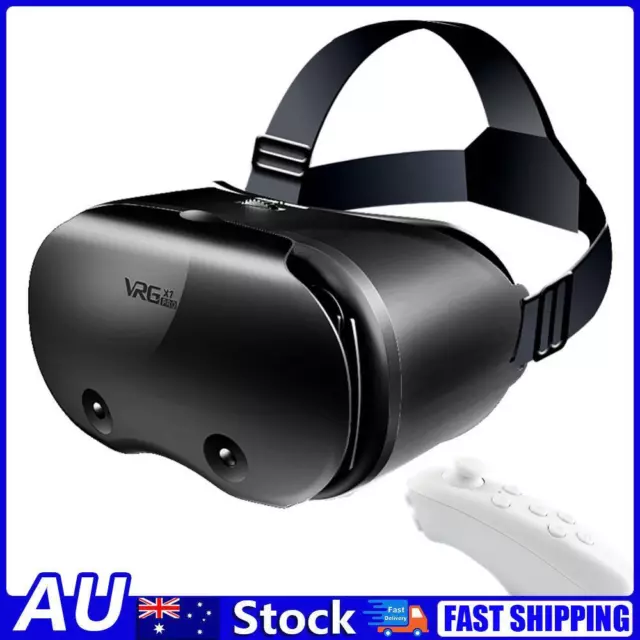 VRG Pro X7 3D VR Headset Virtual Reality Glasses Helmet with Controllers