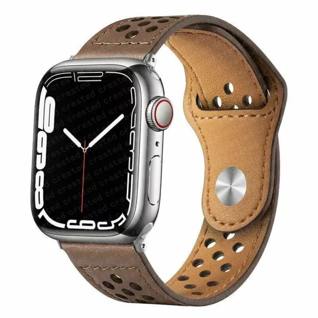 Bracelet en cuir pour Apple Watch Band toutes tailles 38mm/45mm iWatch 3 4...