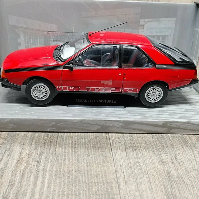 Voiture Solido Renault Fuego Turbo Rouge 1980 1:18 Neuf Boite